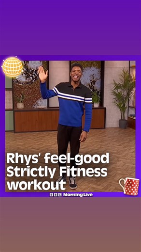 4K views · 30 reactions | 睊 Here’s Rhys’ feel-good Strictly Fitness workout! Give it a go now, or save it for later! You can watch all of the moves in full, and how to do them sat down, on iPlayer! Join us for more Strictly Fitness next week with Neil from Monday 9:30am. #Strictly #Workout | BBC Morning Live | Facebook