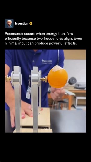 Invention | Resonance is a physical phenomenon that occurs when an object or system is driven at its natural frequency by another source. When the... | Instagram