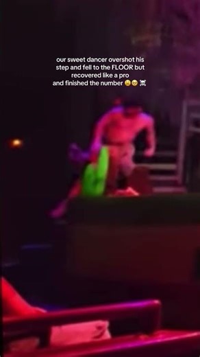 Dancer Falls Off Stage #theatre #blooper #musicaltheatre #broadway #themepark #dancereel #stageshow