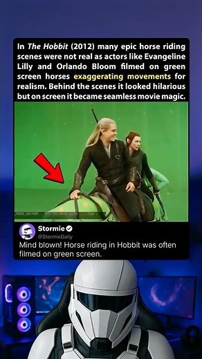 In The Hobbit (2012) many horse riding scenes were filmed on green screen