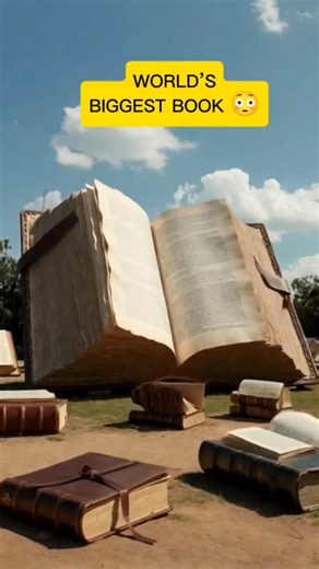 The Largest Book in the World Weighs 3,300 Pounds 😳 #usa #shorts #largestbook #worldrecord