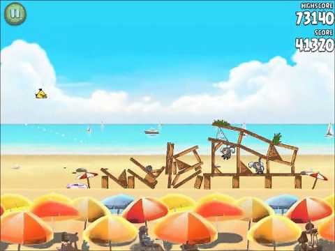 Official Angry Birds Rio Walkthrough Beach Volley 5-8