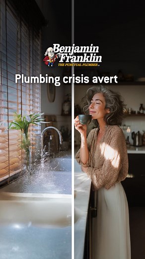 One call solves it all - from frozen pipes❄️ to clogs. Enjoy worry-free holidays with flexible financing. Book online 24/7. | Benjamin Franklin Plumbing