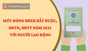 Mức đóng BHXH bắt buộc, BHTN, BHYT năm 2021 với NLĐ