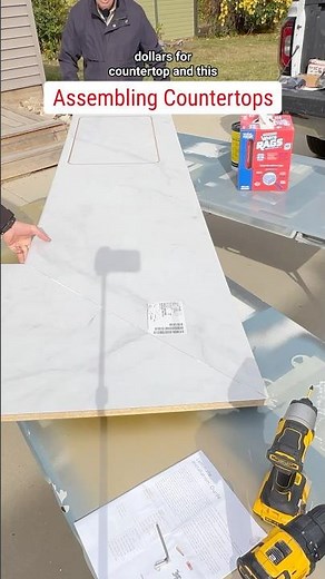 Assembling Countertop Miters