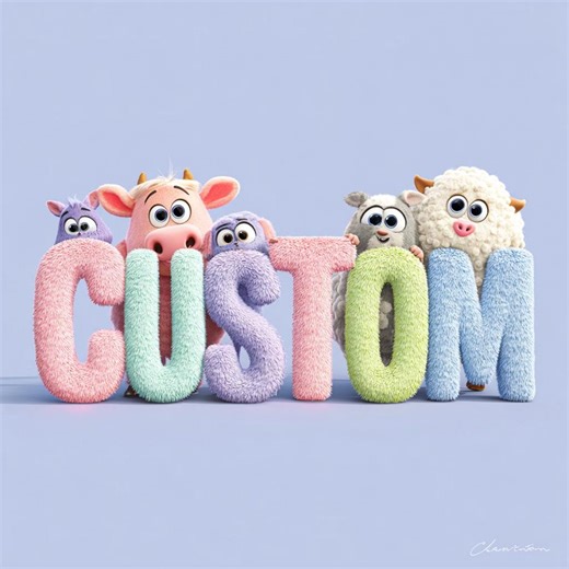 10  Custom Baby Name Art 3D Farm Animals Printable Nursery Wall Art - Etsy UK