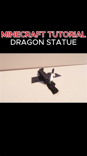MINECRAFT TUTORIAL DRAGON STATUE #minecraft #tutorial #minecraftbuilding #minecraftideas