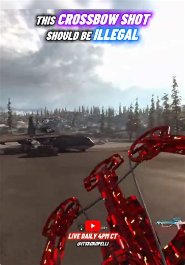 Incredible Crossbow Drive-By Shot in Warzone