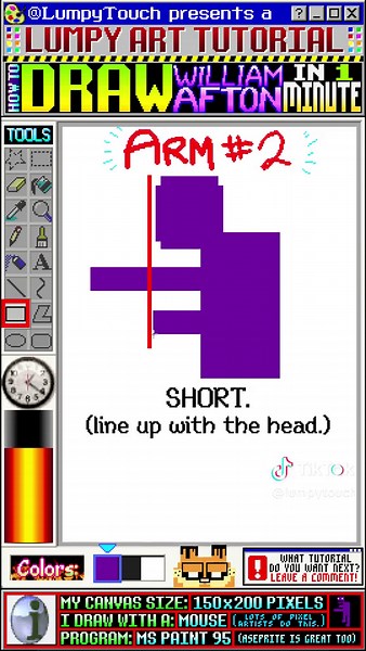 How to Draw William Afton in 1 Minute Tutorial