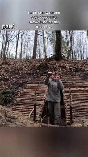 Building a Cozy Dugout Shelter in the Woods - Part 1