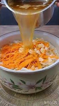 Great SNACK in 5 minutes! This is the simplest pickled cabbage recipe!