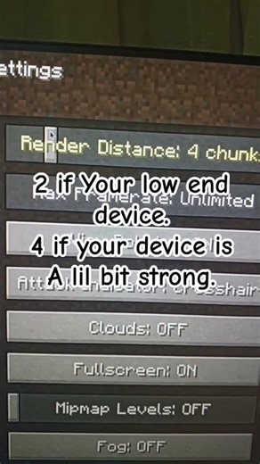 tip:if it still lags turn off the view bobbing. #fypシ゚viral #minecraft #lagissue #lagfix #mcjava