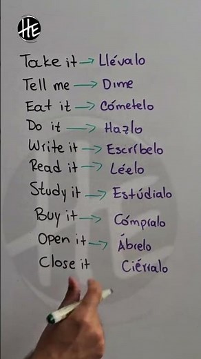 ¿Cómo formar el imperativo en inglés?