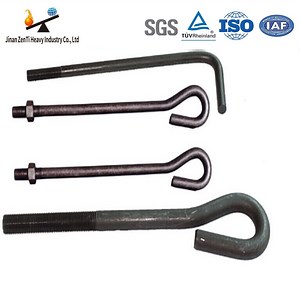 [Hot Item] Customized 4.8/8.8/10.9/12.9 J/U/L Shape Carbon Steel Stainless Steel Anchor Blot And Foundation Bolt Cheap M16-M60
