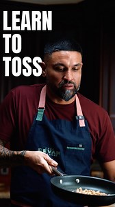 Mastering the pan toss is a game changer - it’s all in the wrist! That smooth flick keeps your ingredients dancing and locks in the perfect sear. Start slow, stay confident, and let the pan do the work. What’s the first dish you’re tossing up? #chefdev #pantossing #kitchenskills #cookinggoals #homechef #cookingtips #tastytechniques #foodielife #cookwithstyle @familyfoodie.to | Chef Devan Rajkumar