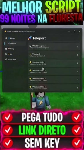 99 Nights in the Woods SCRIPT, 99 Days in the Woods SCRIPT NO KEY, (No Key) DIRECT LINK MOBILE PC