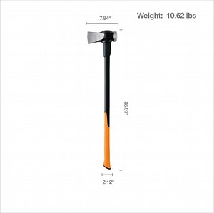 [Hot Item] 1 PCS Steel Wood Splitting Maul - 36" Shock Control Softgrip Handle - Wood Splitter Tool