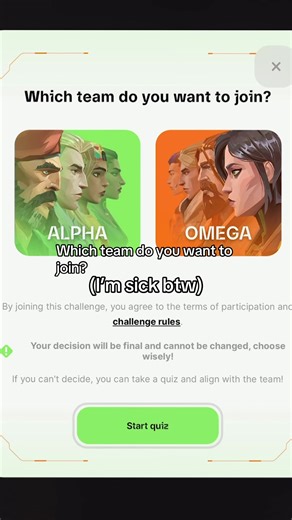 Which team are you joining? #valorant Valorant which team do you want to join quiz, Valorant Team Alpha, Valorant Team Omega, Valorant quiz