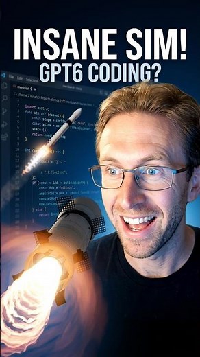 How to Build This Interactive Rocket Sim #coding #gpt6 #shorts