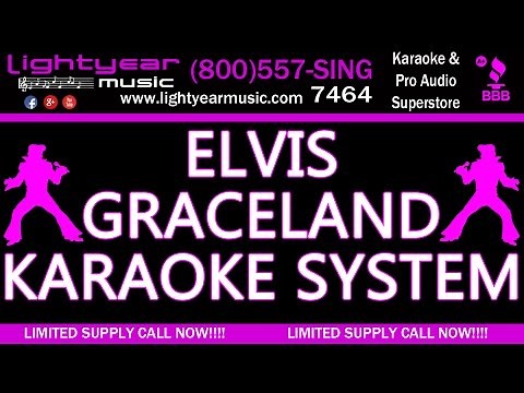 Elvis Presley Graceland Karaoke System With Karaoke Music 🎵 Lightyearmusic 🎵 Yamaha 4k video