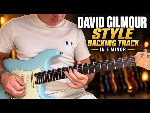 David Gilmour Style Backing Track in E minor