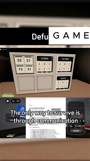 Defusal | Roblox Recommendation - Day 85 #robloxshorts #roblox