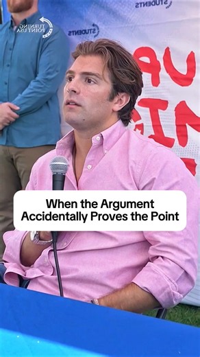 When The Argument Accidentally Proves The Point #charliekirk #debate