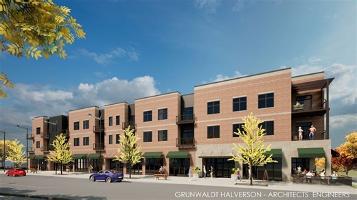 Apartment building and retail space to revitalize former strip mall site in Allouez