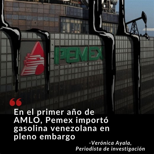 AristeguiOnline on Instagram: "Pemex importó cuatro cargamentos de gasolina venezolana en noviembre de 2019, por un valor de poco más de 2 millones de dólares y un volumen aproximado de 4.2 millones de litros. La información proviene de registros de comercio exterior alimentados por declaraciones en aduanas. El dato cobra relevancia porque 2019 fue el año en que se puso en marcha un embargo petrolero contra Venezuela y, en ese mismo mes, PDVSA habría activado una operación identificada como “pet