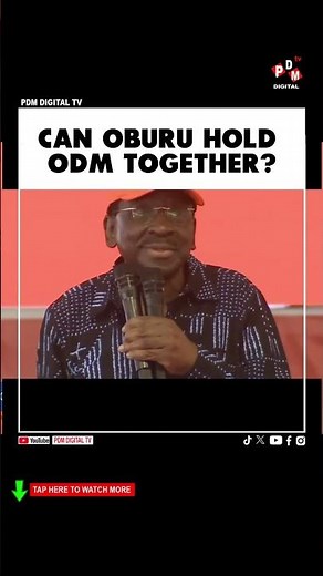 CAN OBURU HOLD ODM TOGETHER? #pdmdigitaltv #citizentvlive #railaodinga #odm #fypシ