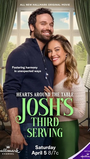 Stephanie Bennett Gacki on Instagram: "This Saturday! Don’t miss our latest movie ‘Hearts Around The Table: Josh’s Third Serving’ What a privilege it was to be a part of the ‘Hearts Around The Table’ series for @hallmark @hallmarkplus"