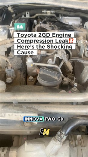 Low Compression on Toyota 2GD Engine 😱 What Went Wrong? #carrepair #autorepair #enginediagnosis #dieselengine #dieselmechanic #engineproblem #compressiontest #enginefailure | Cepi Riyadi Akbar