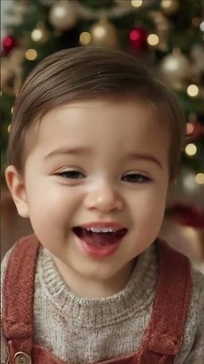Baby Sings Carol of the Bells 🔔 | Santa Baby Sings Short 🎅