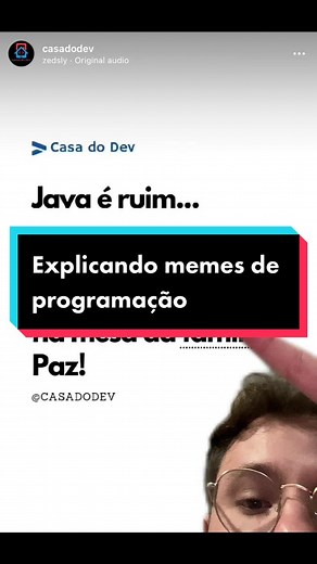 Explicando memes de programação para não programadores - part Não sei #programacao #programador #desenvolvedor #java