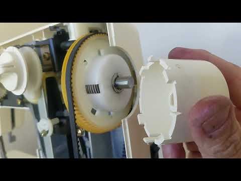 Brother VX-1120 Sewing machine. Belt replacement, maintenance, lube.