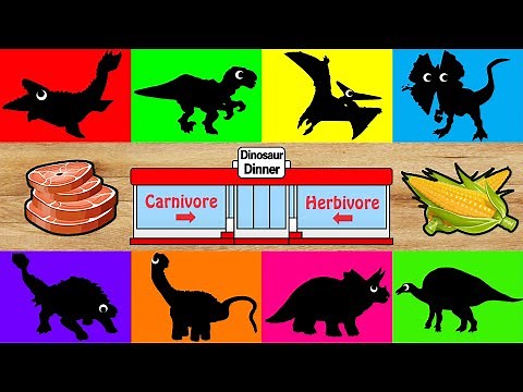 恐龍自助餐廳III | 繪圖遊戲 | Dinosaurs buffet for Children | Dinosaur Name for Kids Learning | Easy drawing |