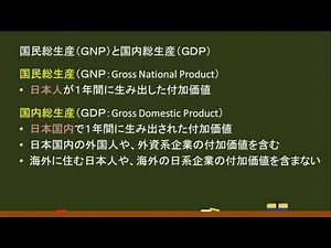 〔政治経済・国民経済計算〕国民総生産と国内総生産 －オンライン無料塾「ターンナップ」－