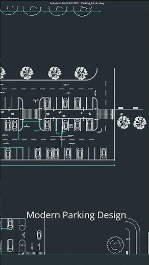 Modern Parking Design Ideas #siteplan #autocadblocks