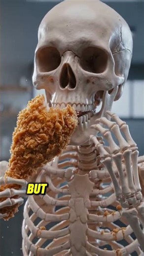 SKELETON eating junk foods #shorts