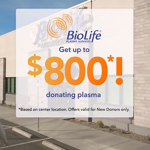 3.7K views · 5.7K reactions | Handle those wedding expenses with ease when you donate plasma at BioLife and get up to $800* in just a few weeks. *Based on center location. Terms & conditions apply. Subject to change without notice. | BioLife Plasma Services | Facebook