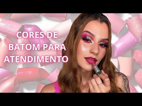 QUAIS CORES DE BATOM VOCÊ PRECISA TER como MAQUIADORA | Maquiador Iniciante