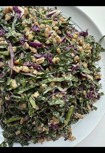 Delicious Tahini Slaw Salad Recipe with Farro