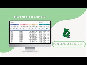 Advanced To-Do List Excel Template