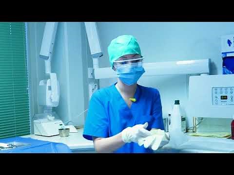 Miten hoitohuone valmistellaan leikkauksellista hampaan poistoa varten - Opetusvideo
