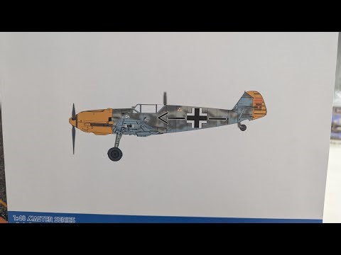 unboxing of the new 1/48 scale Dragon wing tech Bf109E-4 Adolf Galland version
