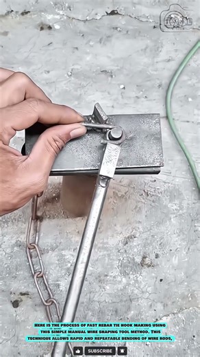 Single-Pivot Bending Jig Tool for Compact Metal Hook Forming #innovation