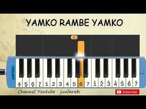 not pianika yamko rambe yamko - lagu daerah nusantara indonesia - belajar pianika not angka