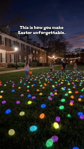 An Easter egg hunt your littles will never forget! #easteregghunting #glowinthedarkeggs #glowinthedarkegghunt #eastereggs #childhoodmagic