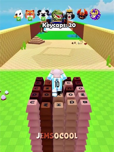 ASMR Infinite KeyCaps Vs BOSSES CHALLENGE! 😋😂 #roblox #StealanEgg #usa