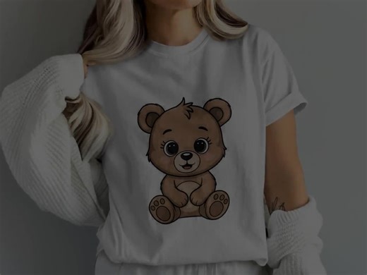 Baby Bear Clipart, Nursery Woodland PNG (digital Download) - Etsy